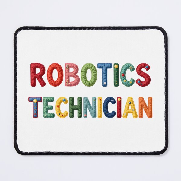 Item preview, ROBOTICS TECHNICIAN - IN COLORFUL FAUX LETTERING designed and sold by AlexOBrienArt.