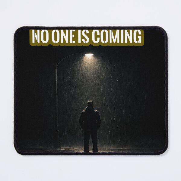 Item preview, No One Is Coming Dark Motivation Shirt | Sigma Mindset Streetlight Aesthetic designed and sold by PRINTNESTWEARCO.