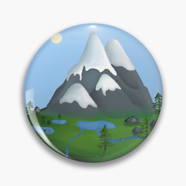 Item preview, Isometric mountains (morning) designed and sold by Bluemountains1.