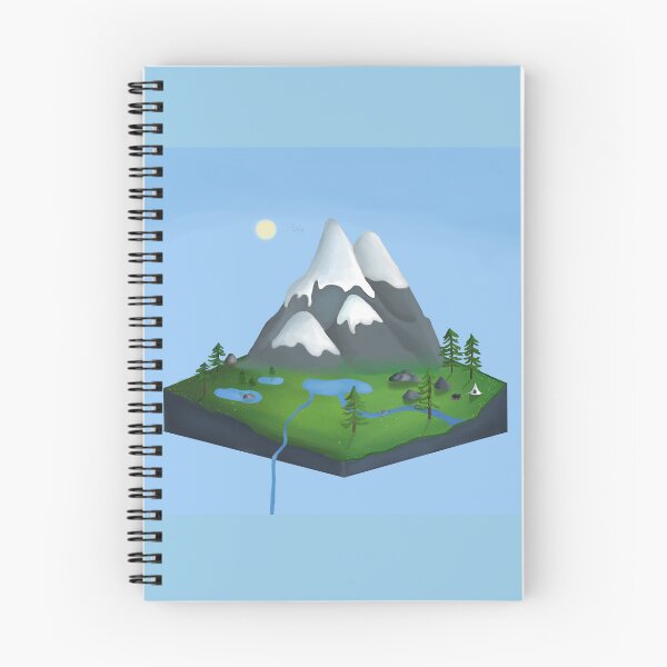Item preview, Isometric mountains (morning) designed and sold by Bluemountains1.