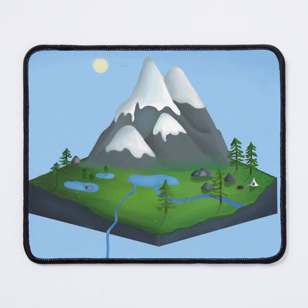 Item preview, Isometric mountains (morning) designed and sold by Bluemountains1.