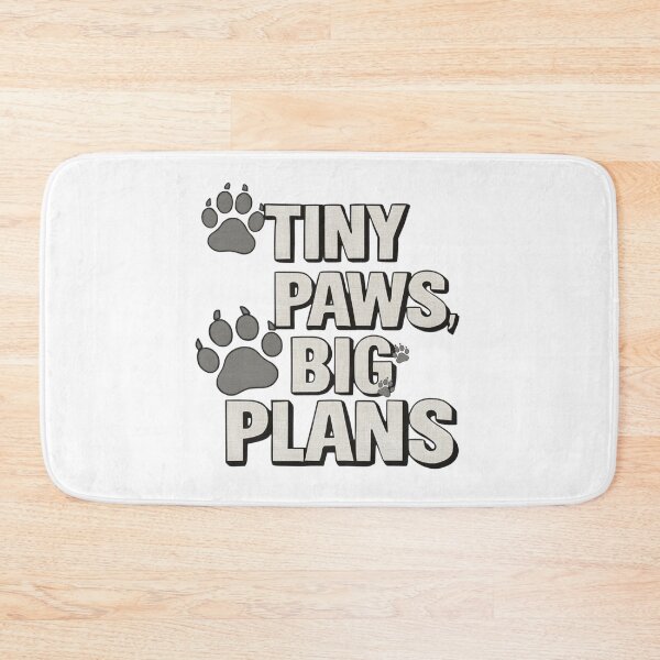 Item preview, Tiny Paws Big Plans – Cute Dog or Cat Lover Paw Print Design designed and sold by TestudoDesign.
