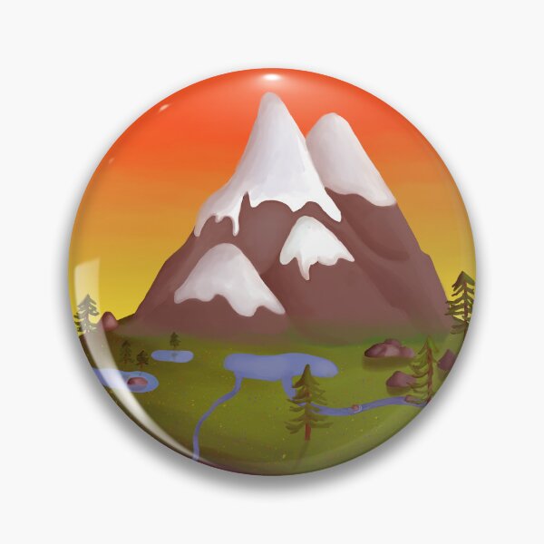 Item preview, Isometric mountains (Evening) designed and sold by Bluemountains1.