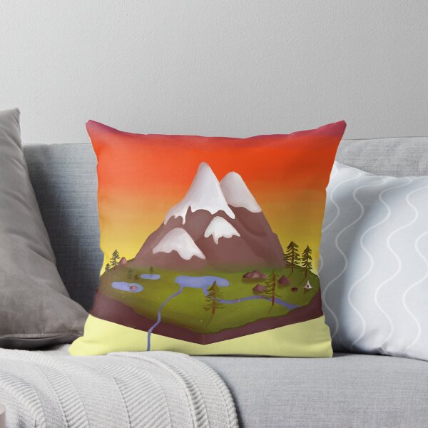 Item preview, Isometric mountains (Evening) designed and sold by Bluemountains1.