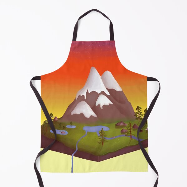 Item preview, Isometric mountains (Evening) designed and sold by Bluemountains1.
