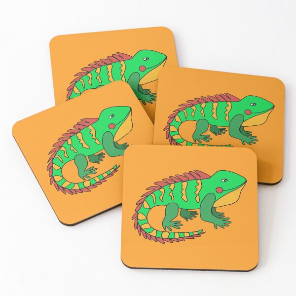 Item preview, Adorable Animals Series Handdrawn Minimalist Illustration - Iguana designed and sold by SWSandraWechner.