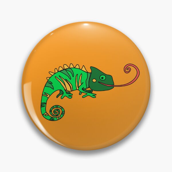 Item preview, Adorable Animals Series Handdrawn Minimalist Illustration - Chameleon designed and sold by SWSandraWechner.