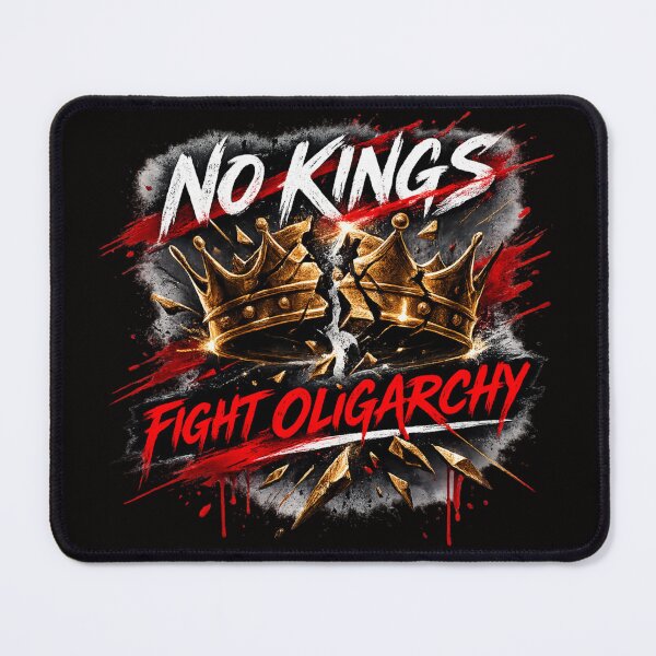 Item preview, No Kings Broken Crown – Fight Oligarchy Protest Design | Anti-Elite Streetwear designed and sold by FrameFlow.