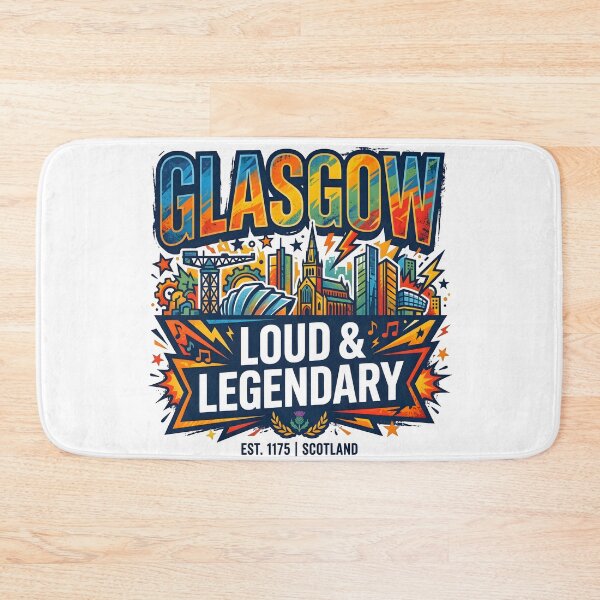 Item preview, scotland, glasgow, scottish design, glasgow city, scotland art designed and sold by TrueArtVibes.