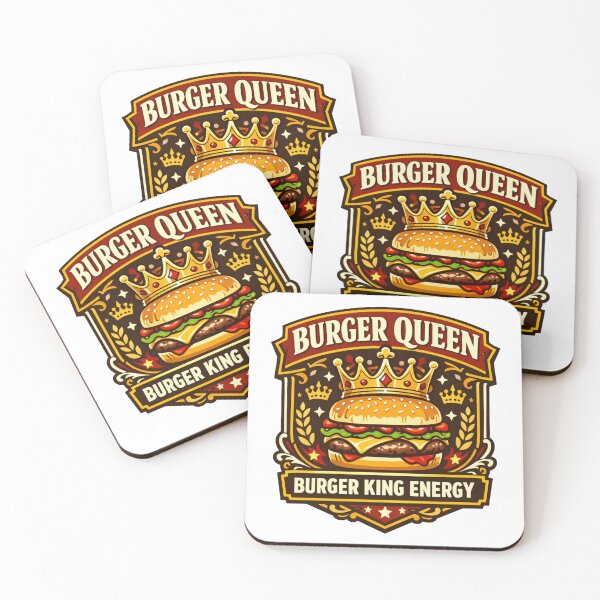 Item preview, Burger Queen Energy – Funny Fast Food Parody Burger Humor Design designed and sold by rushaib.