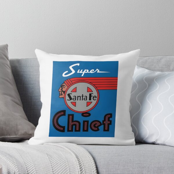 Item preview, Vintage Santa Fe Super Chief Railroad Poster with Native American Emblem designed and sold by CharlieDesings.