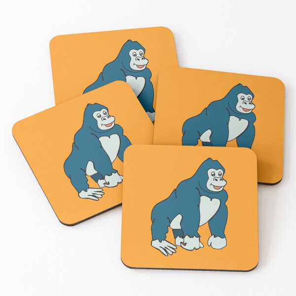 Item preview, Adorable Animals Series Handdrawn Minimalist Illustration - Gorilla designed and sold by SWSandraWechner.