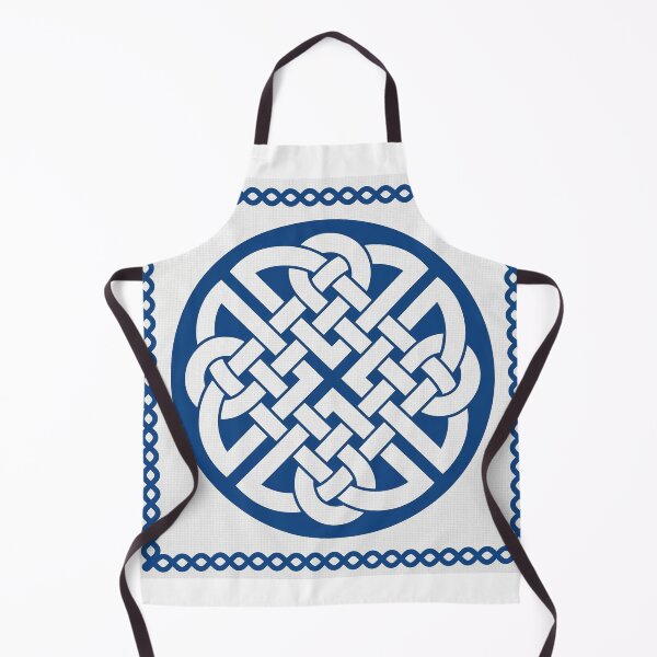 Item preview, A square cable knit pattern in blue and white designed and sold by Ratatosk-AI.