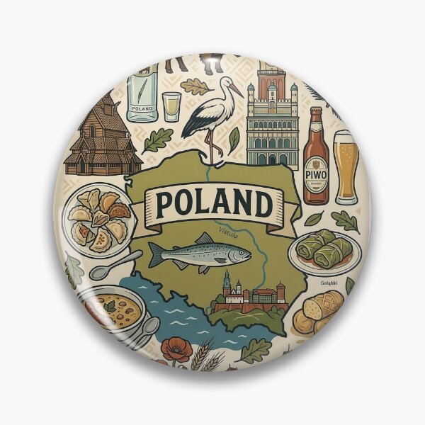 Item preview, Poland — Icons of a Nation designed and sold by FlatlineArtCo.