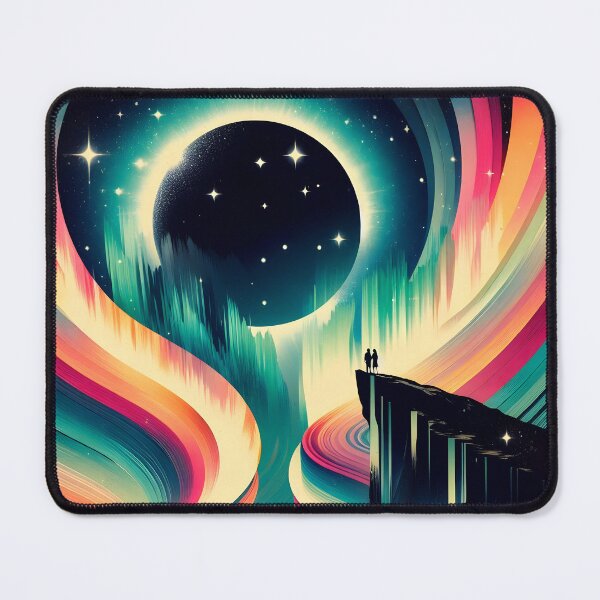 Item preview, Aurora Borealis and Eclipse, Ai Generated Art designed and sold by ACC .