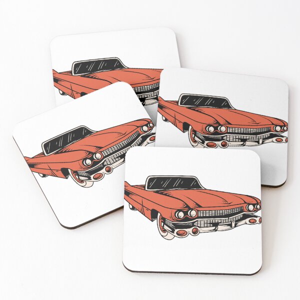 Item preview, Vintage Red Classic Car – Retro Muscle Ride designed and sold by DB-Studio.