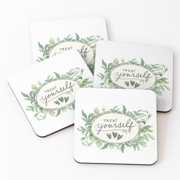 Item preview, Treat Yourself - Self Care Greenery  designed and sold by Silver Realm Studio.