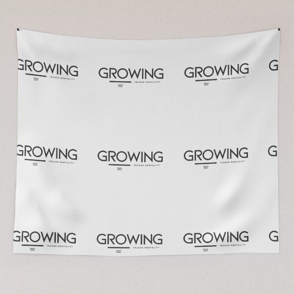 Item preview, Growing Mindset Typography – Minimalist Growth & Self Improvement Design designed and sold by AXIS-EQUILIBRIO.
