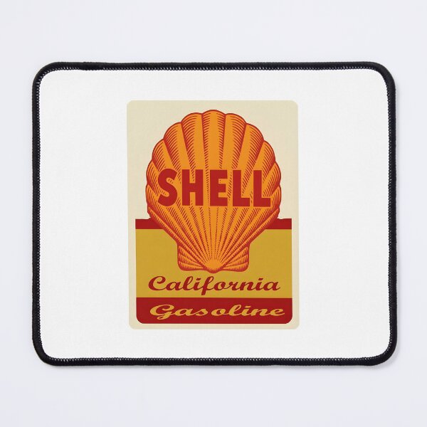Item preview, Vintage Shell California Gasoline Retro Sign with Iconic Scallop Shell Logo designed and sold by CharlieDesings.