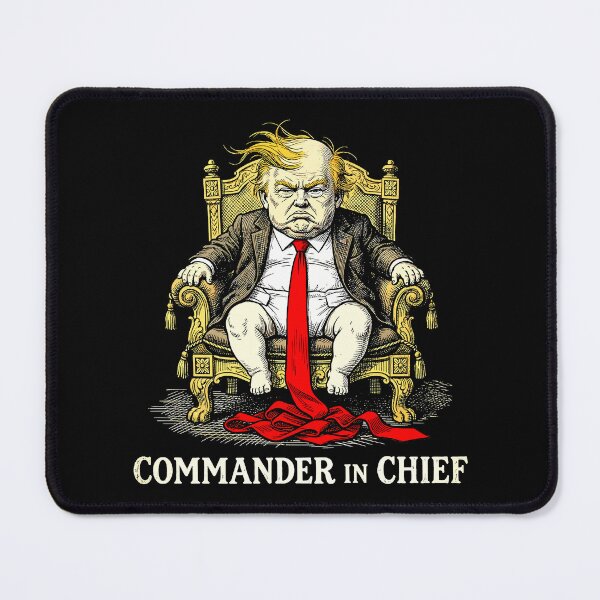 Item preview, Commander in Chief Baby Political Cartoon Caricature T-Shirt designed and sold by RNG-Apparel.