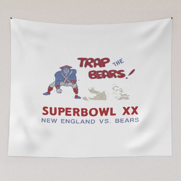 Item preview, Trap The Bears Superbowl New England Bears Patriots football  designed and sold by Tagalikha.