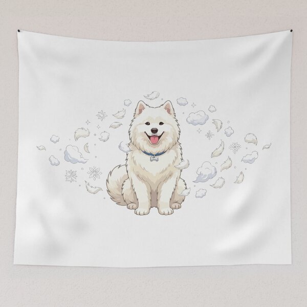 Item preview, Samoyed Glitter White Fur Everywhere Funny Dog designed and sold by Petzzz.
