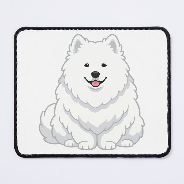 Item preview, Living Marshmallow Fluffy Samoyed Aesthetic Art designed and sold by Petzzz.