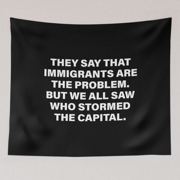 Item preview, They Say Immigrants Are The Problem - Pro Immigrant designed and sold by PixVib.