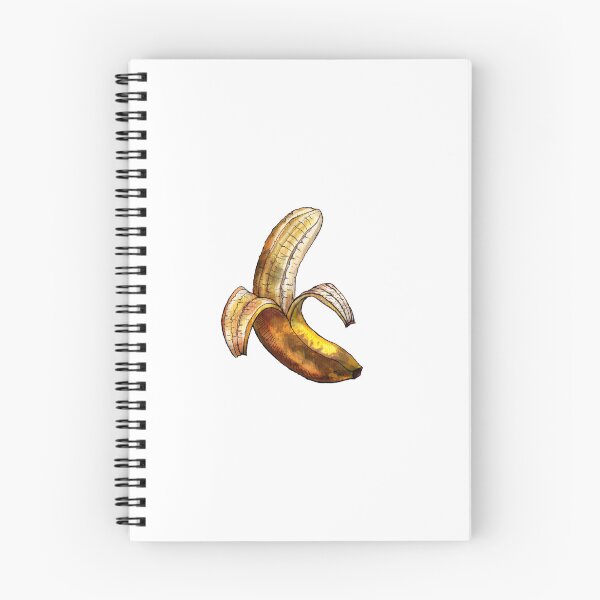 Item preview, Peeled Bruised Banana Illustration designed and sold by AquarellChill.