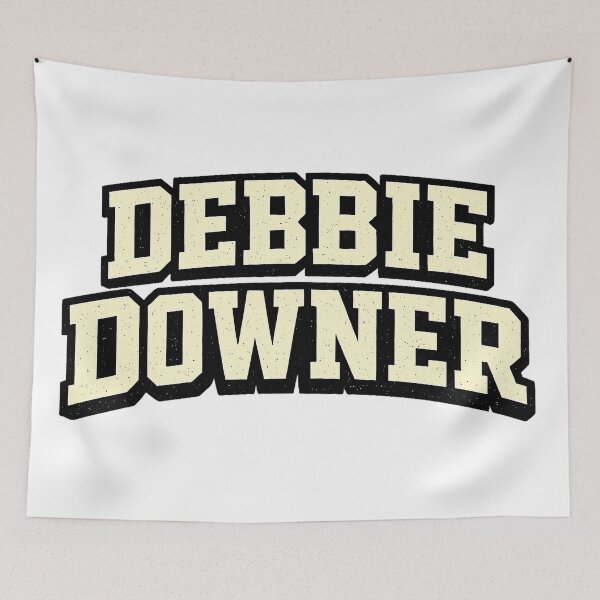 Item preview, Debbie Downer Varsity Vintage Sarcastic Graphic Tee designed and sold by gahteeriffico.