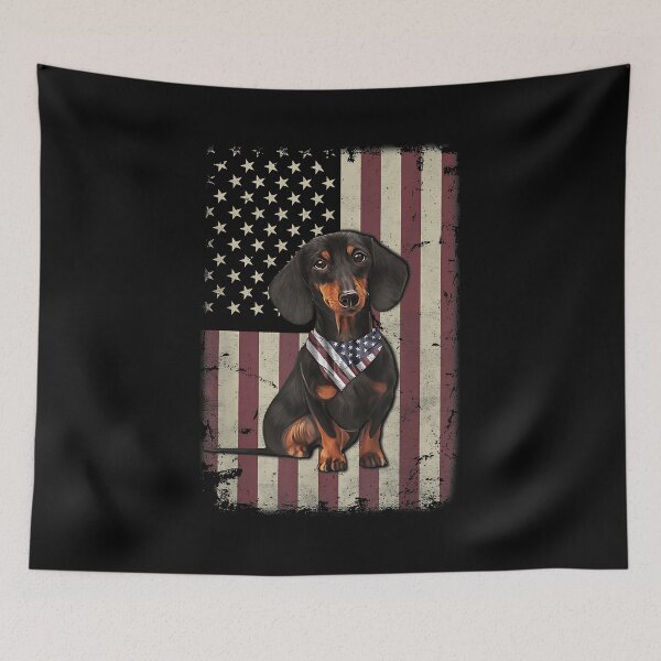 Item preview, Dachshund American Flag Bandana 4th of July Gifts designed and sold by Goleon12.