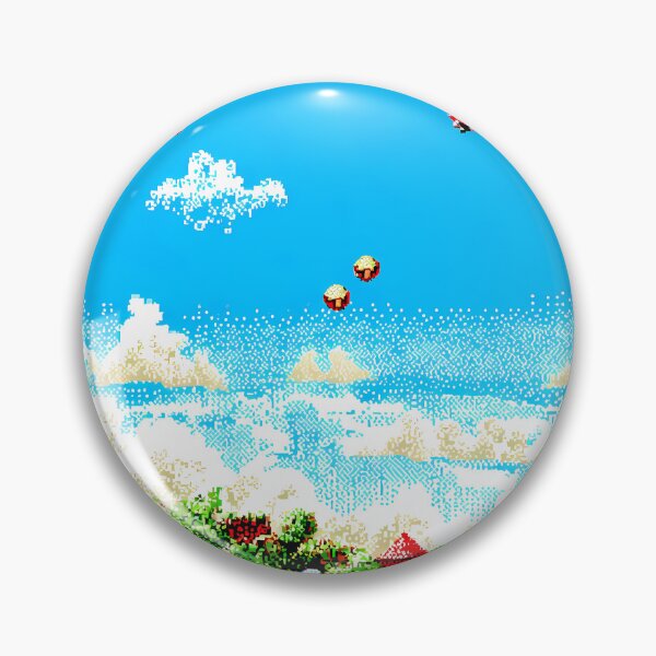 Item preview, Balloon Retro Pixel Art 8Bit Illustration Aesthetic Landscapes  designed and sold by ART ATTACK ZONE.