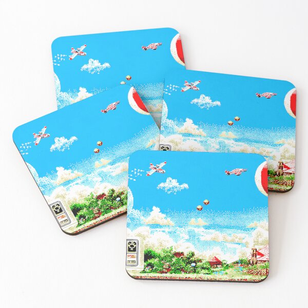Item preview, Balloon Retro Pixel Art 8Bit Illustration Aesthetic Landscapes  designed and sold by ART ATTACK ZONE.