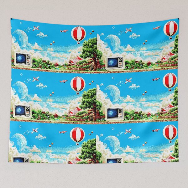 Item preview, Balloon Retro Pixel Art 8Bit Illustration Aesthetic Landscapes  designed and sold by ART ATTACK ZONE.