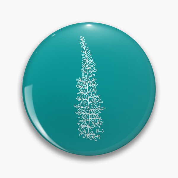 Item preview, Fern Minimalist Aesthetic Line Drawing Turquiose designed and sold by SWSandraWechner.