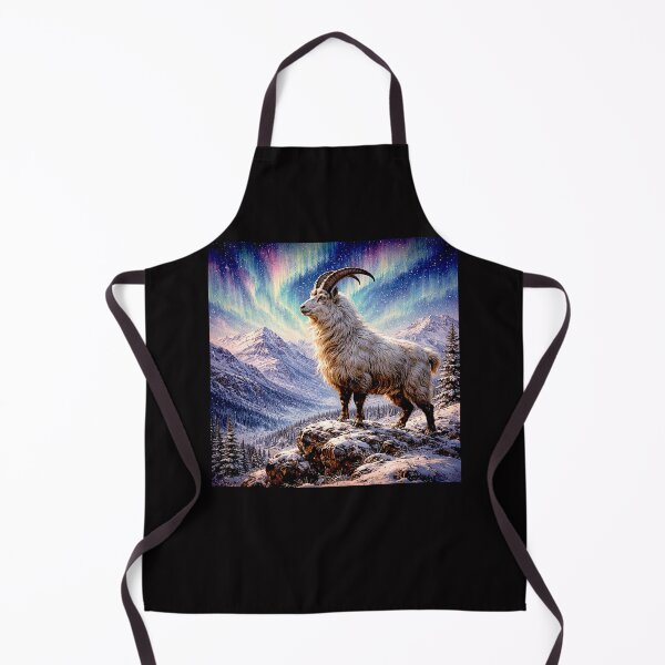 Item preview, Aurora Over Frozen Peaks with Mountain Goat #1 designed and sold by Helios Be. Lavsh.