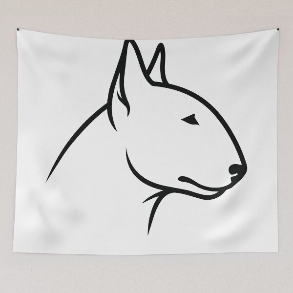 Item preview, Egg Head Energy Bull Terrier Minimalist Profile designed and sold by Petzzz.