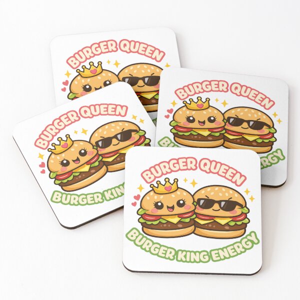 Item preview, Burger Queen Energy – Funny Fast Food Parody Burger Humor Design designed and sold by rushaib.