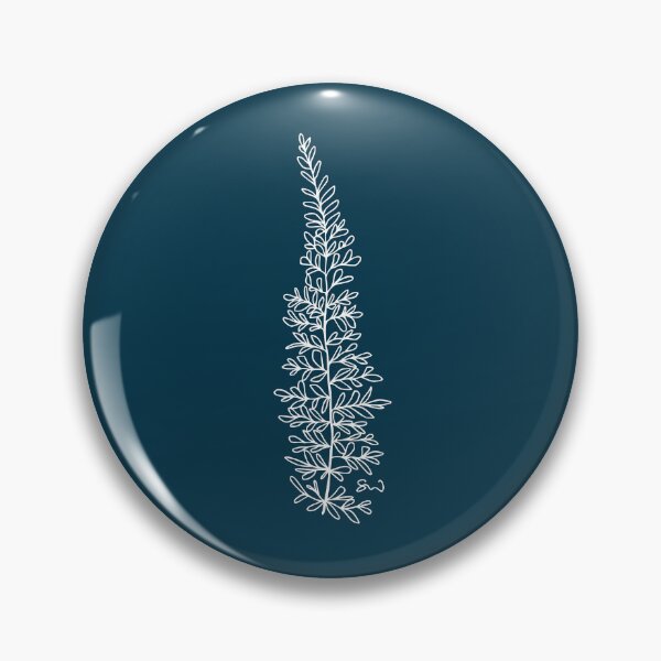 Item preview, Fern Minimalist Line Drawing Midnight Blue designed and sold by SWSandraWechner.