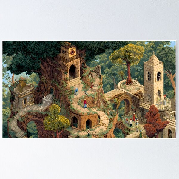 Item preview, Life Retro Pixel Art 8Bit Illustration Aesthetic Landscapes  designed and sold by ART ATTACK ZONE.