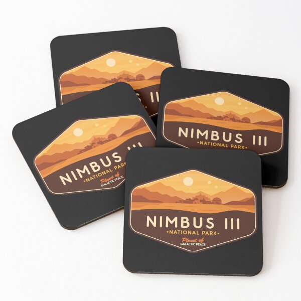 Item preview, Nimbus III Peace World Retro Sci-Fi Badge designed and sold by magrodanny.