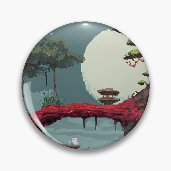Item preview, Nature Retro Pixel Art 8Bit Illustration Aesthetic Landscapes  designed and sold by ART ATTACK ZONE.