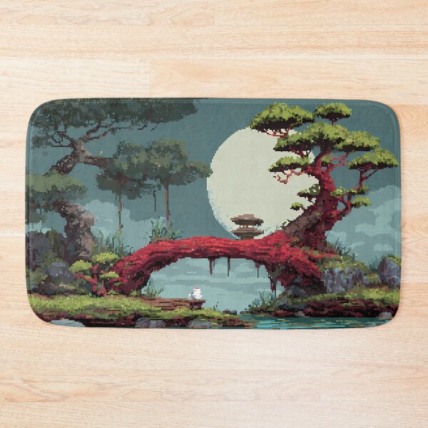 Item preview, Nature Retro Pixel Art 8Bit Illustration Aesthetic Landscapes  designed and sold by ART ATTACK ZONE.
