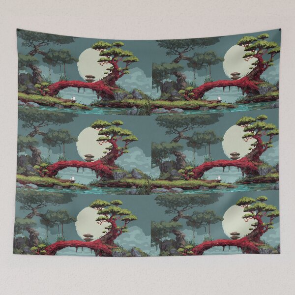 Item preview, Nature Retro Pixel Art 8Bit Illustration Aesthetic Landscapes  designed and sold by ART ATTACK ZONE.