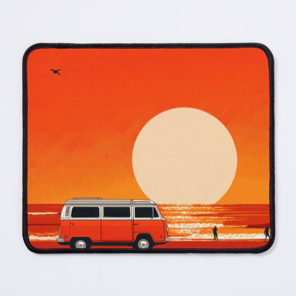 Item preview, Beach sunset with van boards designed and sold by anytka.