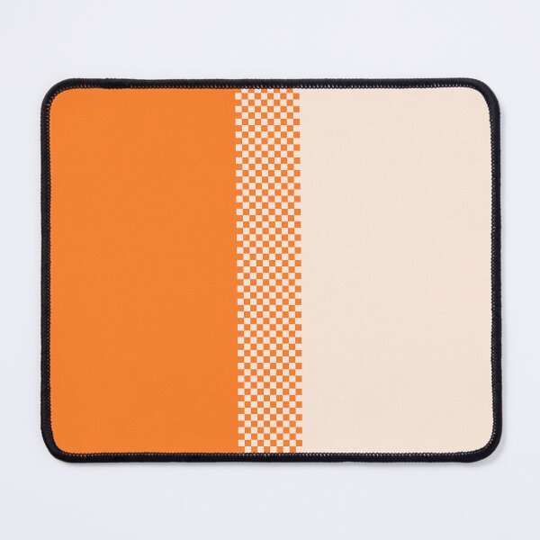 Item preview, 60's, 70's, 80's Retro Orange and Cream Checkerboard Stripe designed and sold by MellowCat.