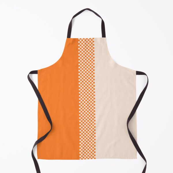 Item preview, 60's, 70's, 80's Retro Orange and Cream Checkerboard Stripe designed and sold by MellowCat.