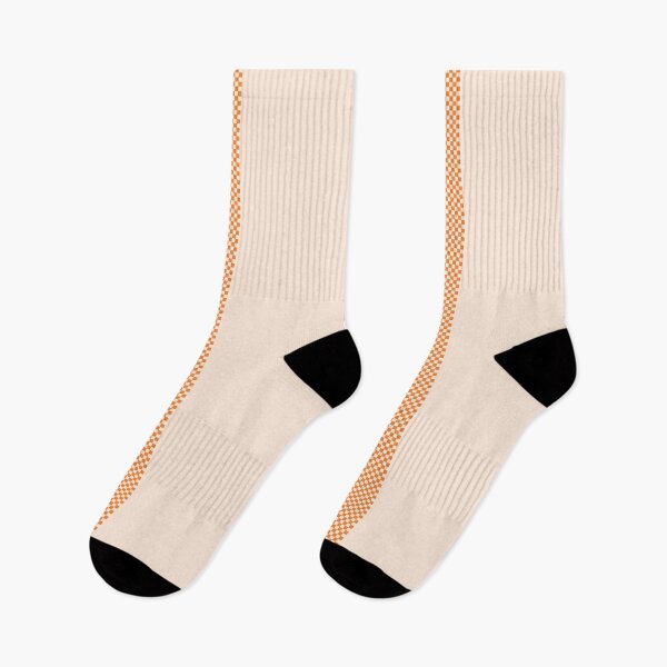 Item preview, 60's, 70's, 80's Retro Orange and Cream Checkerboard Stripe designed and sold by MellowCat.