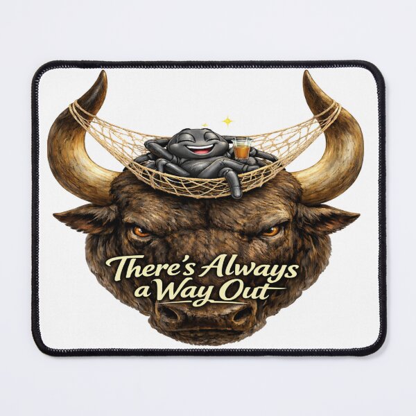 Item preview, There’s Always a Way Out Spider & Bull T-Shirt – Relaxed Strength Design designed and sold by IrynaLineArt.