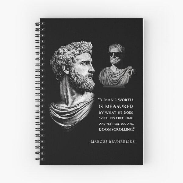 Item preview, Marcus Aurelius quote - Doom scrolling designed and sold by Random Tees.